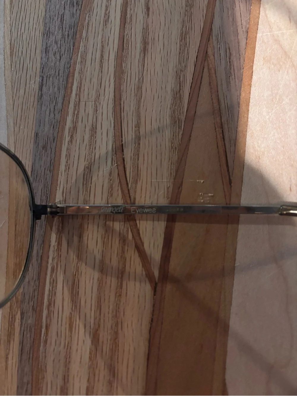 Vintage Serengeti Aviator Sunglasses - light Brown Lenses with Gold Frame